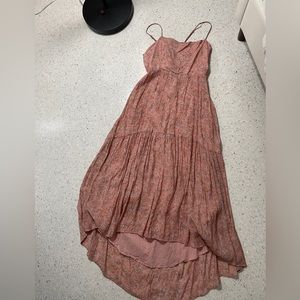 Pink ASTR the label cotton midi dress